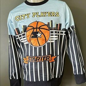 STARTER Black Label CITY PLAYERS Slam Jam Basketball Pullover Sweatshirt NEW XXL